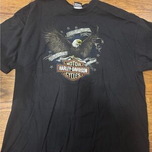 Vintage Y2K Harley Davidson Hog Tee Black Biker Motorcycle T Shirt XL California